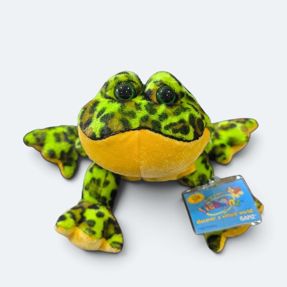 Ganz Webkinz BullFrog Plush With Sealed Code